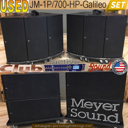 USEd Meyer Sound JM-1P-700-HP-Galileo SET USEd Meyer Sound JM-1P-700-HP-Galileo SET